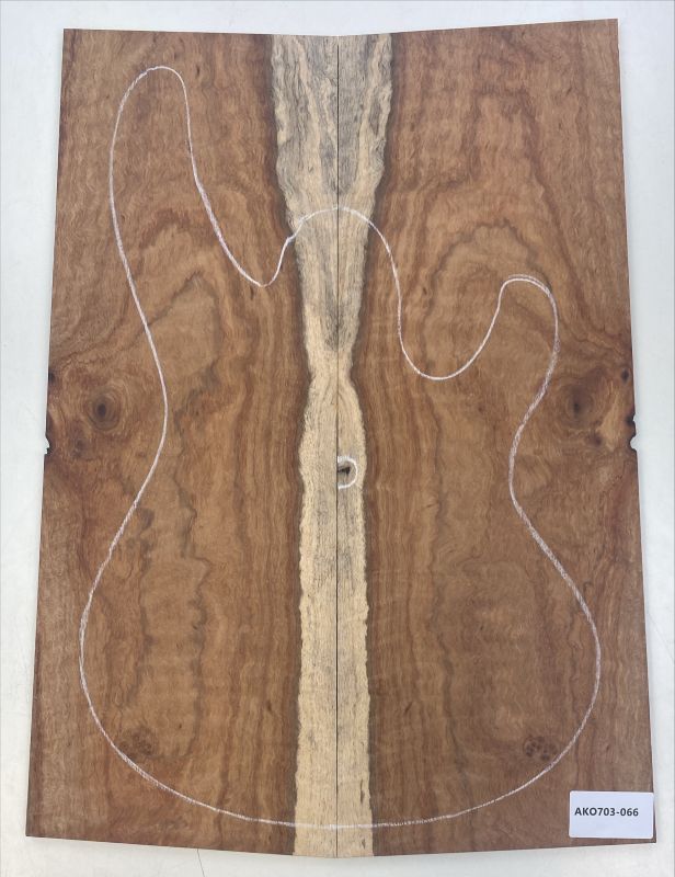 Top African Koa 7mm, 2-pcs. Unique Piece #066